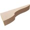 Ekena Millwork 2"W x 12"D x 4"H Thin Carmel Rough Cedar Woodgrain TimberThane Corbel, Primed Tan CORUR02X12X04CARRCPR - alternate 5